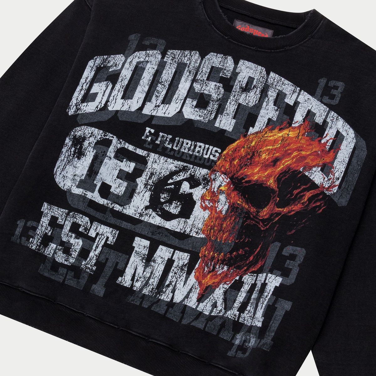 GOD SPEED - Seeing Double Sweatshirt (Black wash)