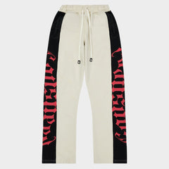 GOD SPEED - Courtside Sweatpants (Bone/Black/Red)