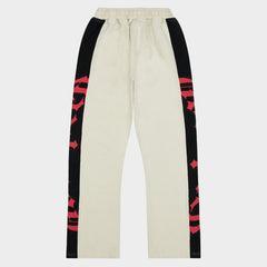 GOD SPEED - Courtside Sweatpants (Bone/Black/Red)