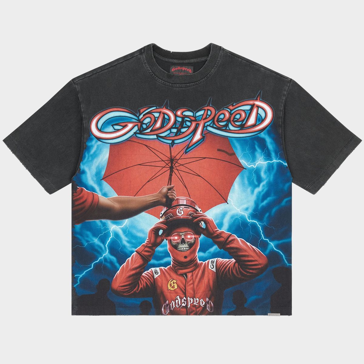 GODSPEED- Supreme Reign T-shirt (Black Wash)