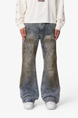 MNML - Oil Stain Iron Cross Denim - Blue