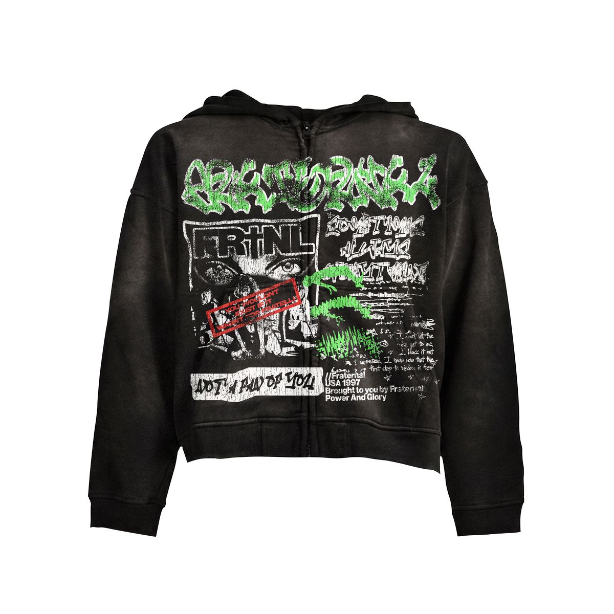 FRATERNAL- Not A Fan Hoodie (black)