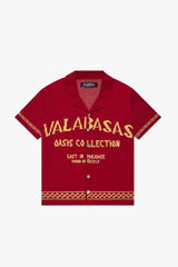 VALABASAS - OASIS" RED BUTTON-DOWN