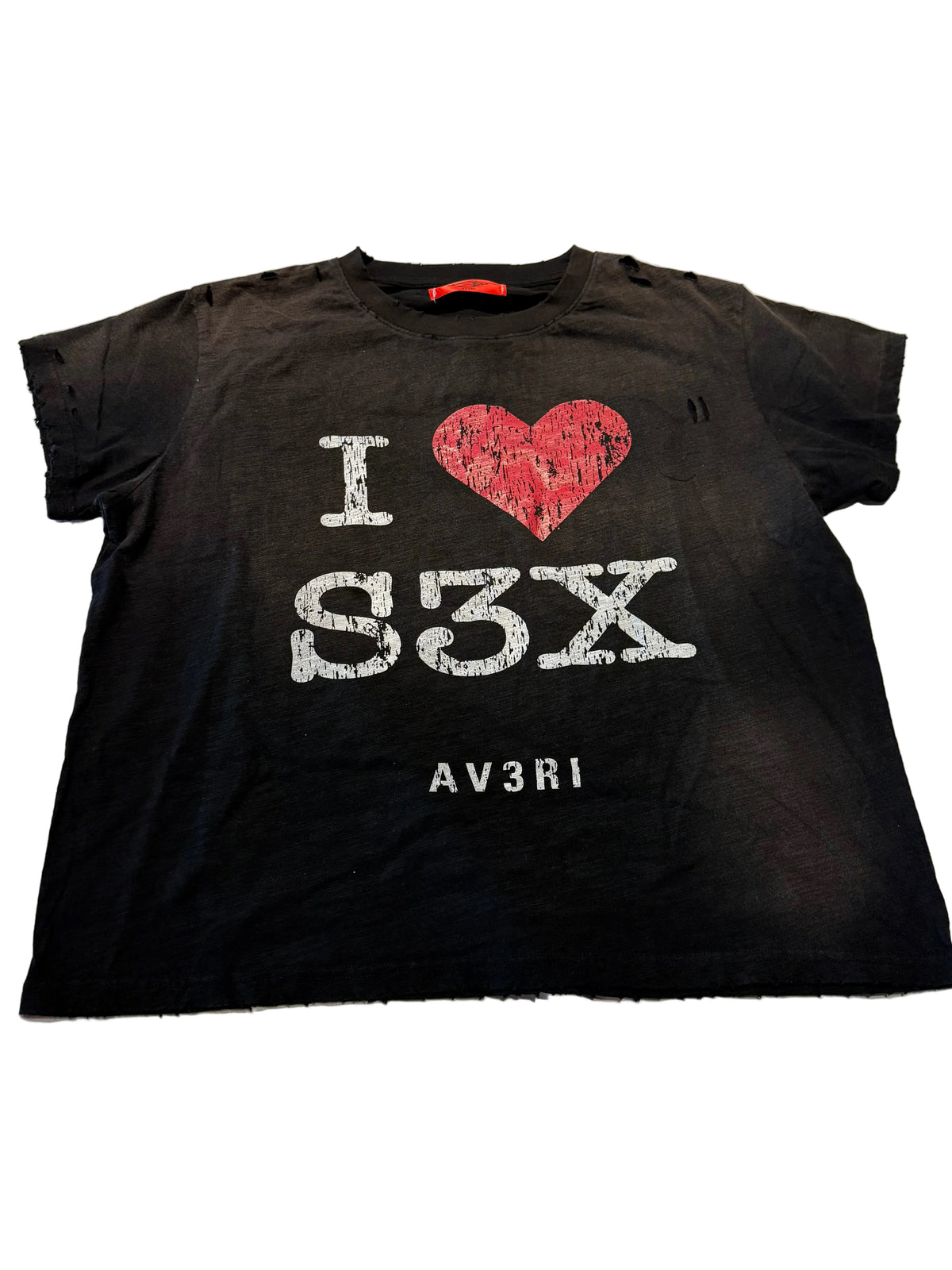 AV3RI - I LOVE SEX TEE- BLACK