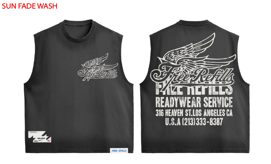 FREE REFILLS- SERVICE CUT OFF - BLACK
