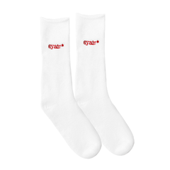 Syair Saihara - Typewriter Socks - RED