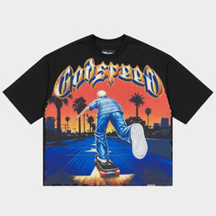 GODSPEED - Kick Push T-shirt (Black)
