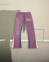 LIFTED ANCHORS- NAOMI" FLARE SWEAT PANT  - VIOLET