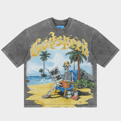 GODSPEED - Skeleton Beach II T-shirt NG (Grey