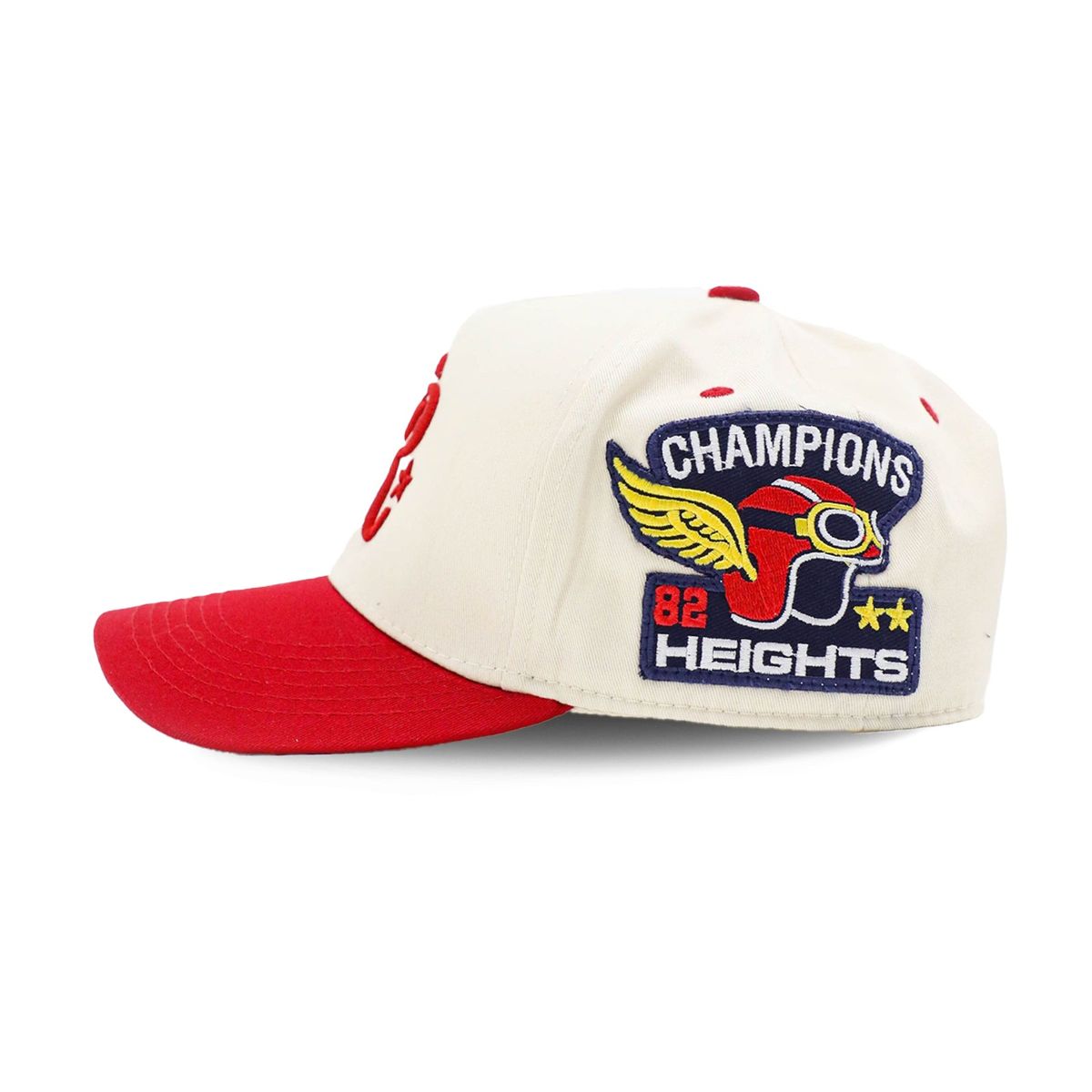 HIEGHTS - PR Suede Varsity Snapback - Red