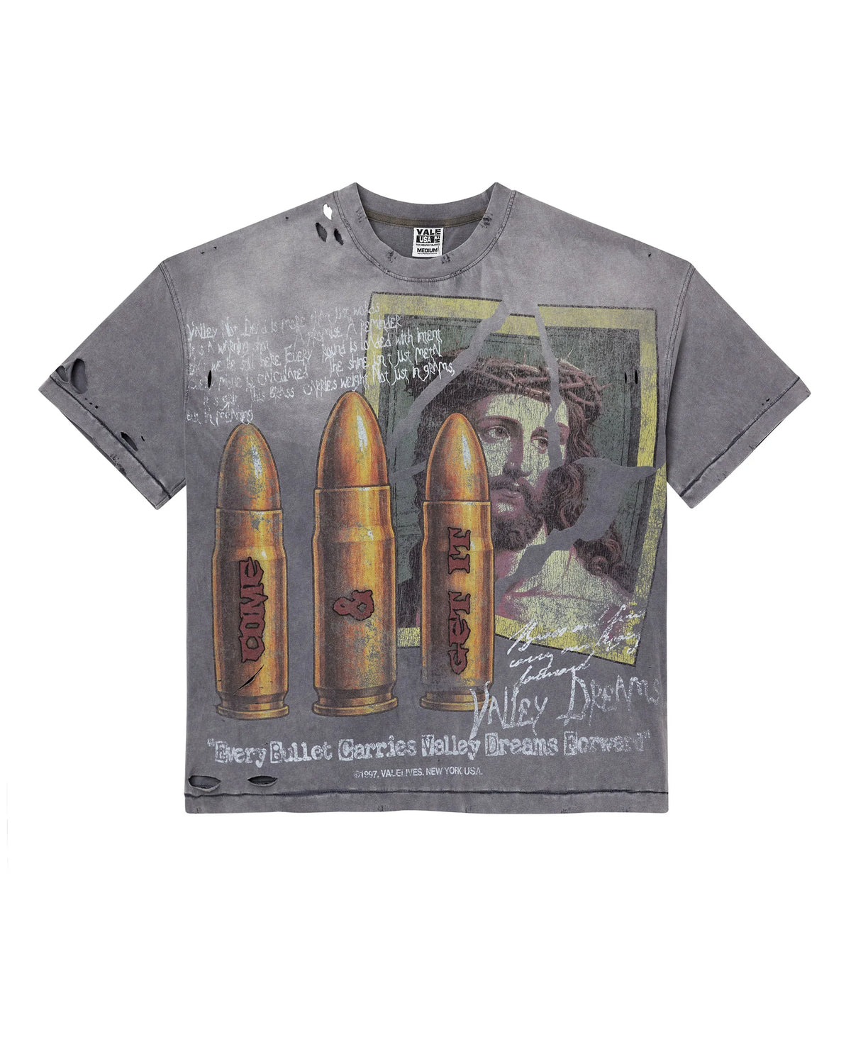 VALE FOREVER - FAITH THRASHED TEE (VJ)