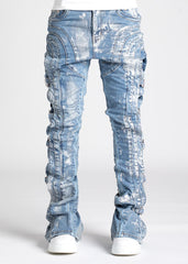 GUAPI - Aqua Blue Waxed Premium Denim