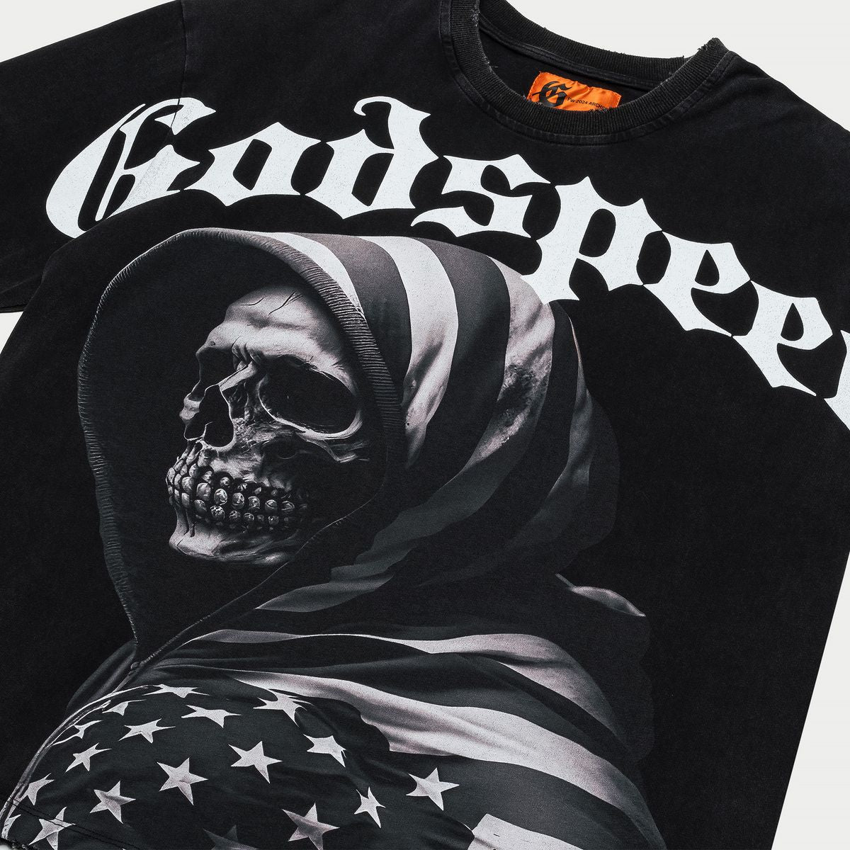 GODSPEED - AMERICAN SKULL TEE