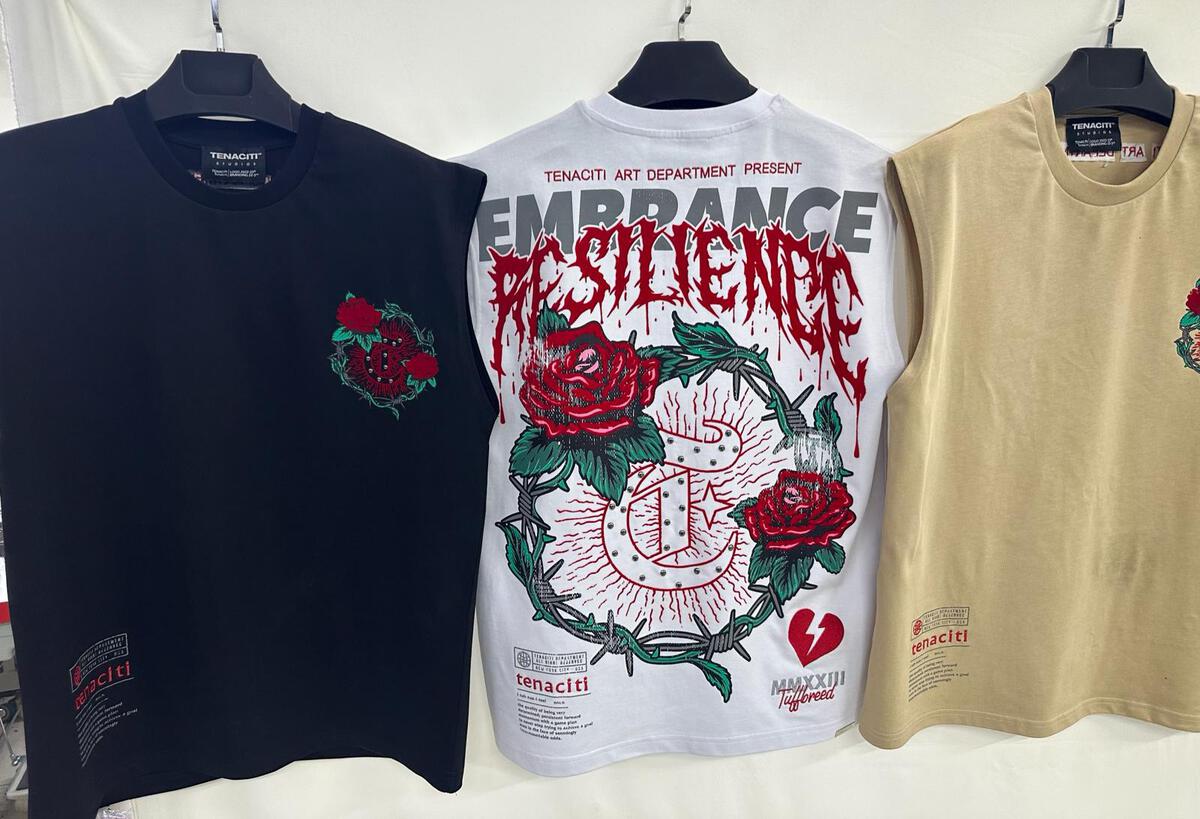 TENACITI - Resilience Rose tee - BLACK