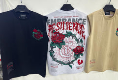 TENACITI - Resilience Rose tee - BLACK