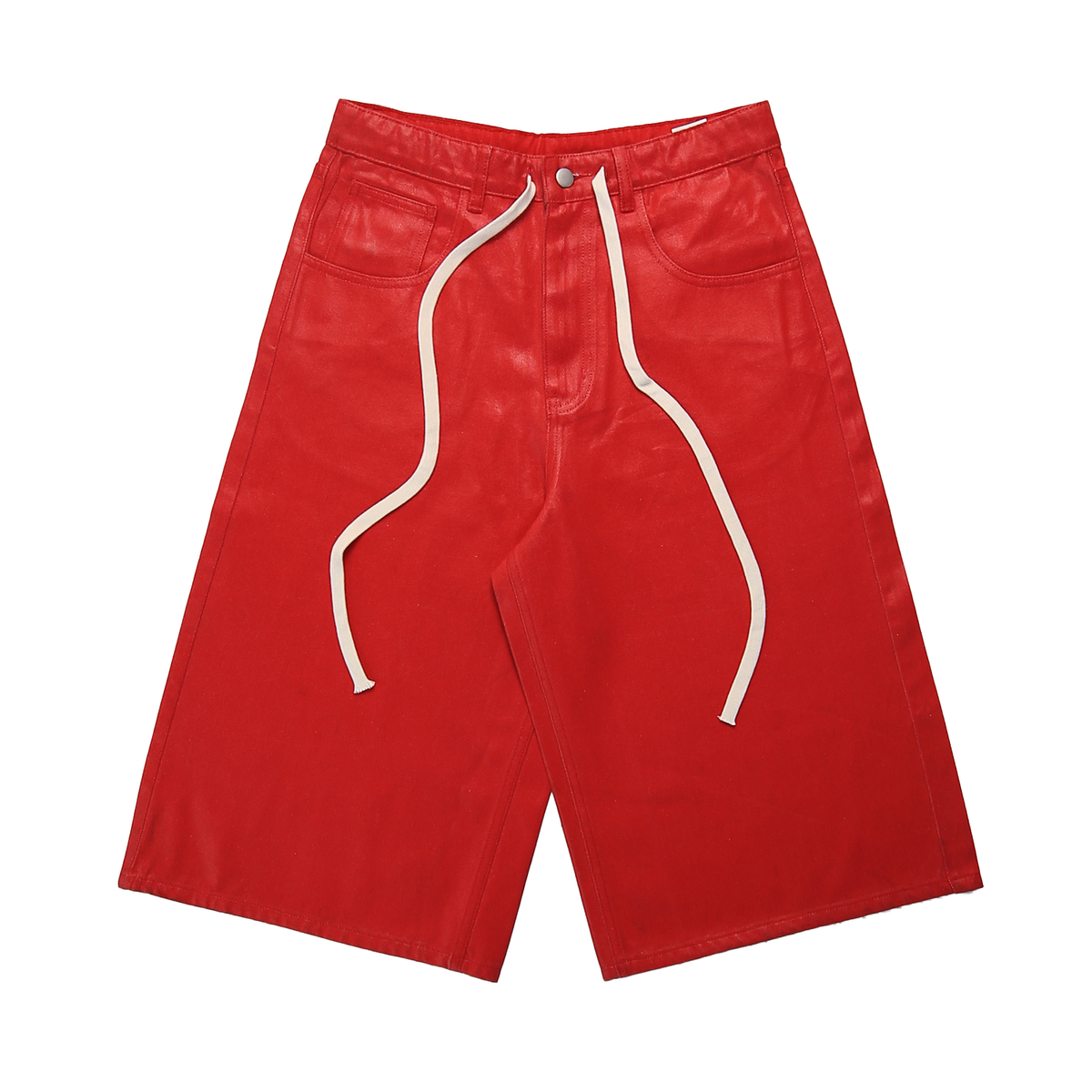 Syair Saihara - Red Waxed Canvas Shorts