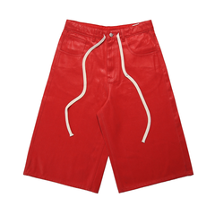 Syair Saihara - Red Waxed Canvas Shorts