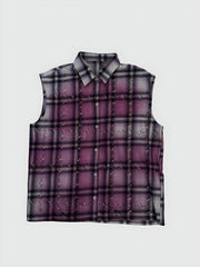 PM - RHINESTONE FLANNEL - PURPLE