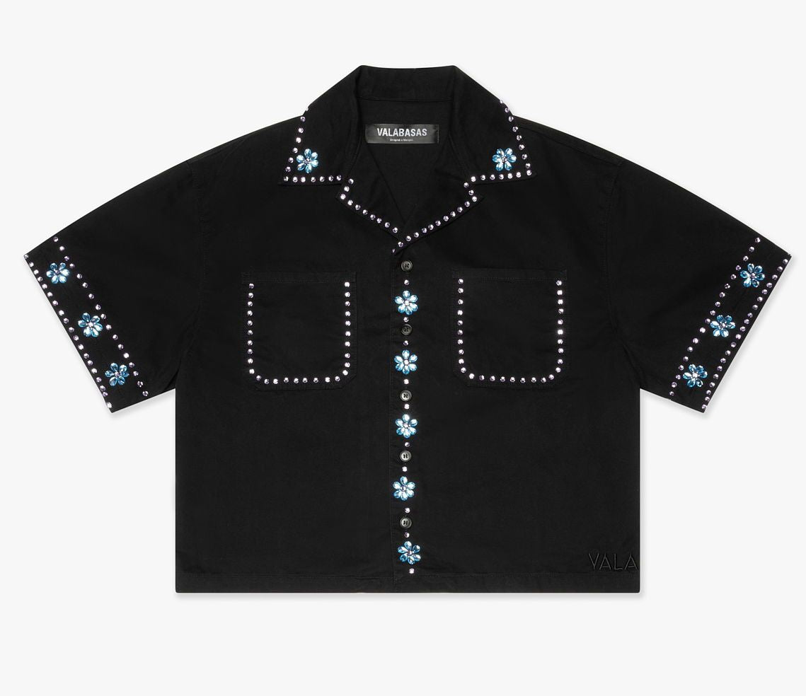 VALABASAS - UNDER PRESSURE" BUTTON DOWN - BLACK