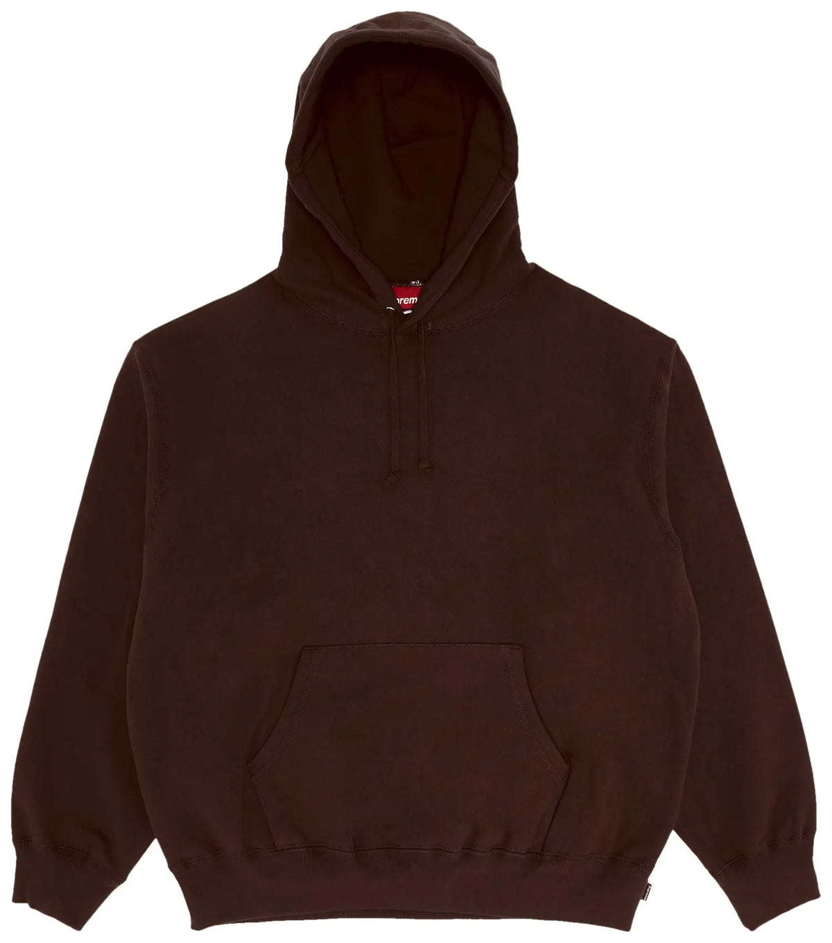 Supreme Satin Applique Hooded Sweatshirt (FW24) Brown (CJ)