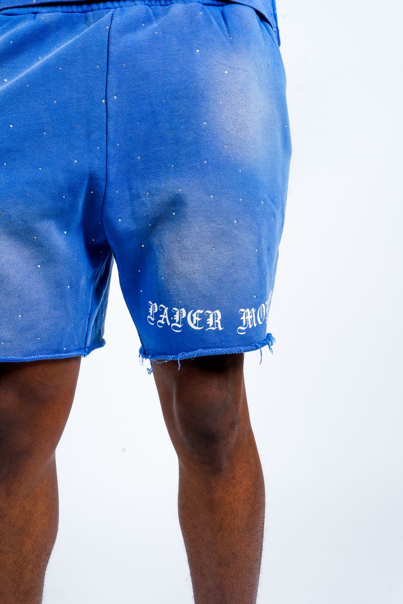 PM - DIAMOND SHORTS -  BLUE