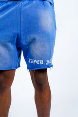 PM - DIAMOND SHORTS -  BLUE