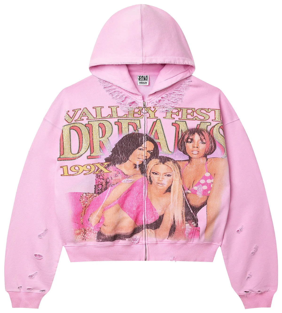 Vale Forever Dreams Zip Up Hoodie 'Pink' (CJ)