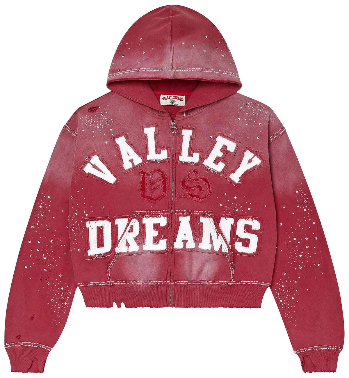 Vale Forever Classico Zip Up Hoodie 'Ruby' (VJ)