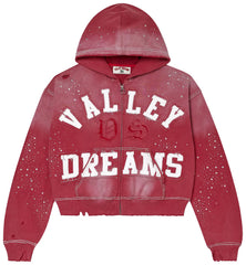Vale Forever Classico Zip Up Hoodie 'Ruby' (VJ)