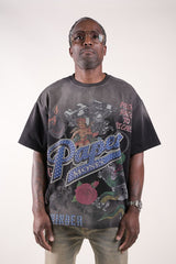 PM - FOR THE DOGS Rhinestone tee BLACK