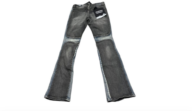 VALABASAS - DUAL SOLDIER" DENIM STACKED - BLUE/BLACK