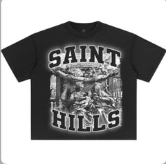 SAINT HILLS - GUARDIAN ANGEL T-SHIRT - BLACK
