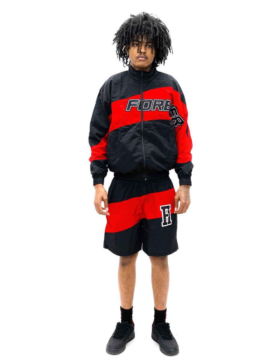 Forever Hungry - Windbreaker TOP BLACK/RED