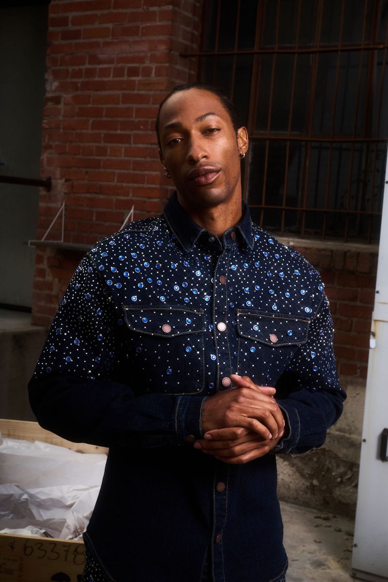 VALABASAS - BLITZ" DENIM SHIRT - INDIGO