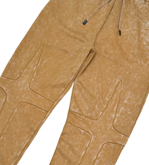 UNKNOWN- Garment-dyed heavyweight jogger - Brown