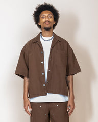 EPTM - BOXY TWILL SHIRT - BROWN