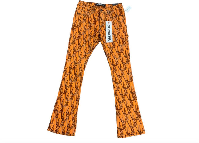 VALABASAS - "V-SCRAWL" DENIM STACKED