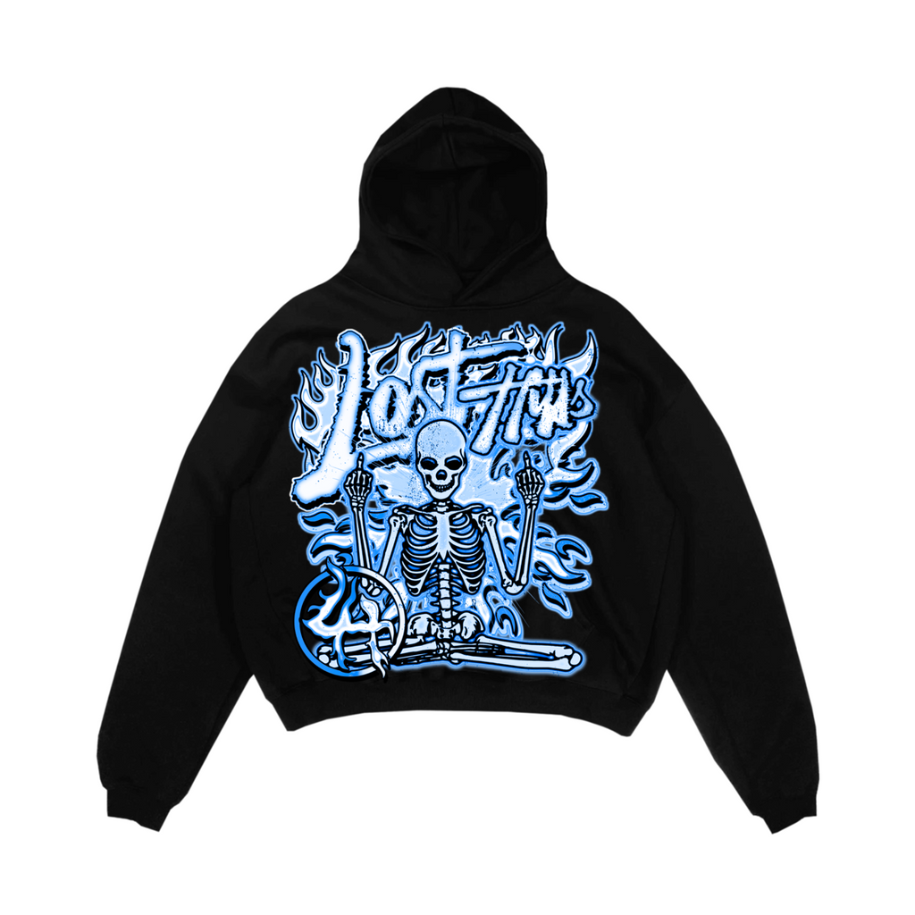 トップス 44 Flowers Hoodie Black flowers