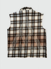 PM - RHINESTONE FLANNEL - TAN