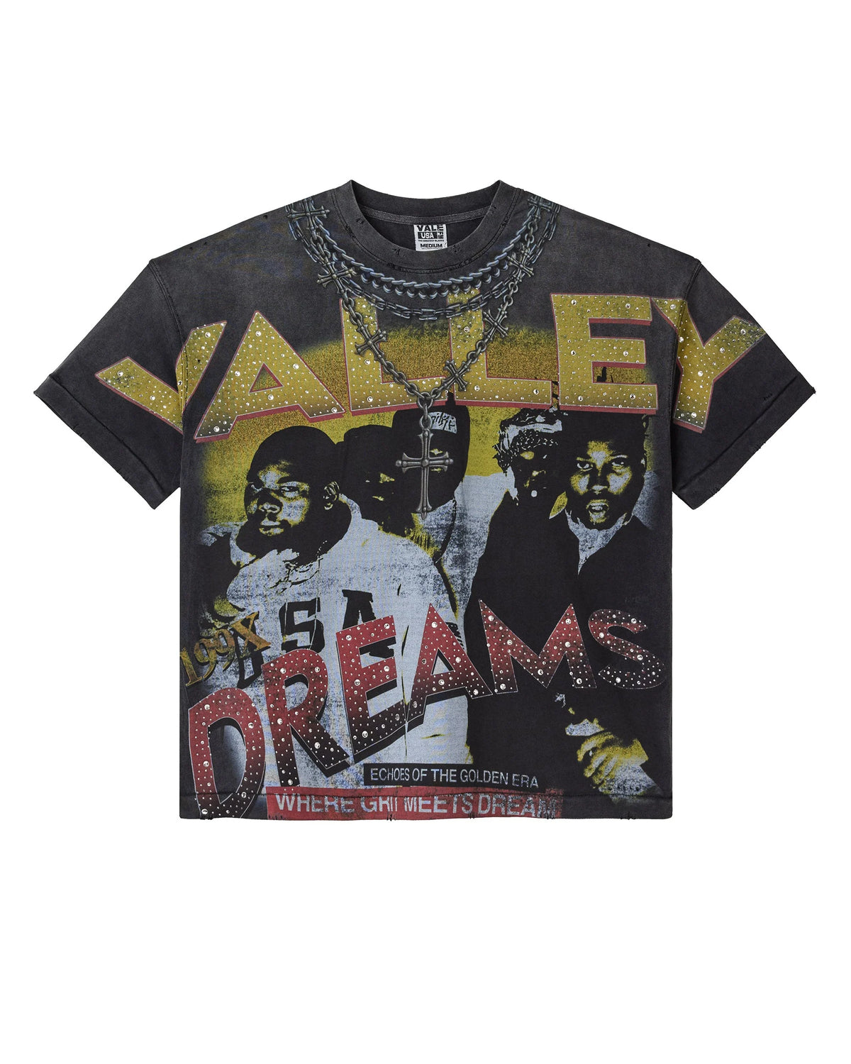 VALE FOREVER BLACK CHAMBERS BLING TEE (VJ)