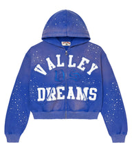 VALE FOREVER CLASSICO ZIP UP HOODIE [SAPPHIRE] (CJ)