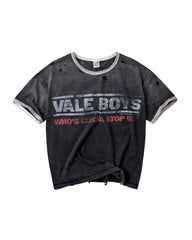 VALE FOREVER OREO RINGER TEE (KH)