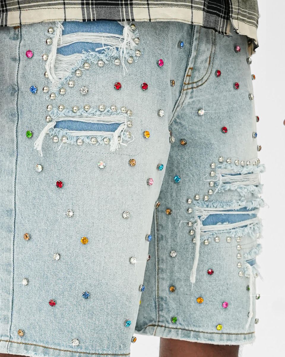 PREME - RIP AND REPAIR W/ MULTI COLORED GEMS