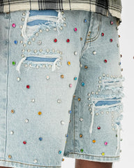 PREME - RIP AND REPAIR W/ MULTI COLORED GEMS