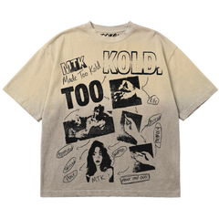 TOO COLD - SAD ACID WASH TEE