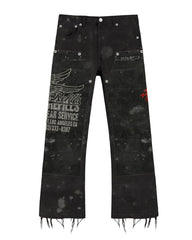 Free Refills - SERVICE GRUNGE CARPENTER PANTS - BLACK