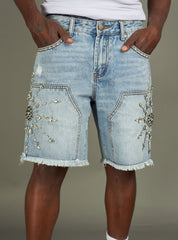 Politics Shorts - Maud - Blue Wash