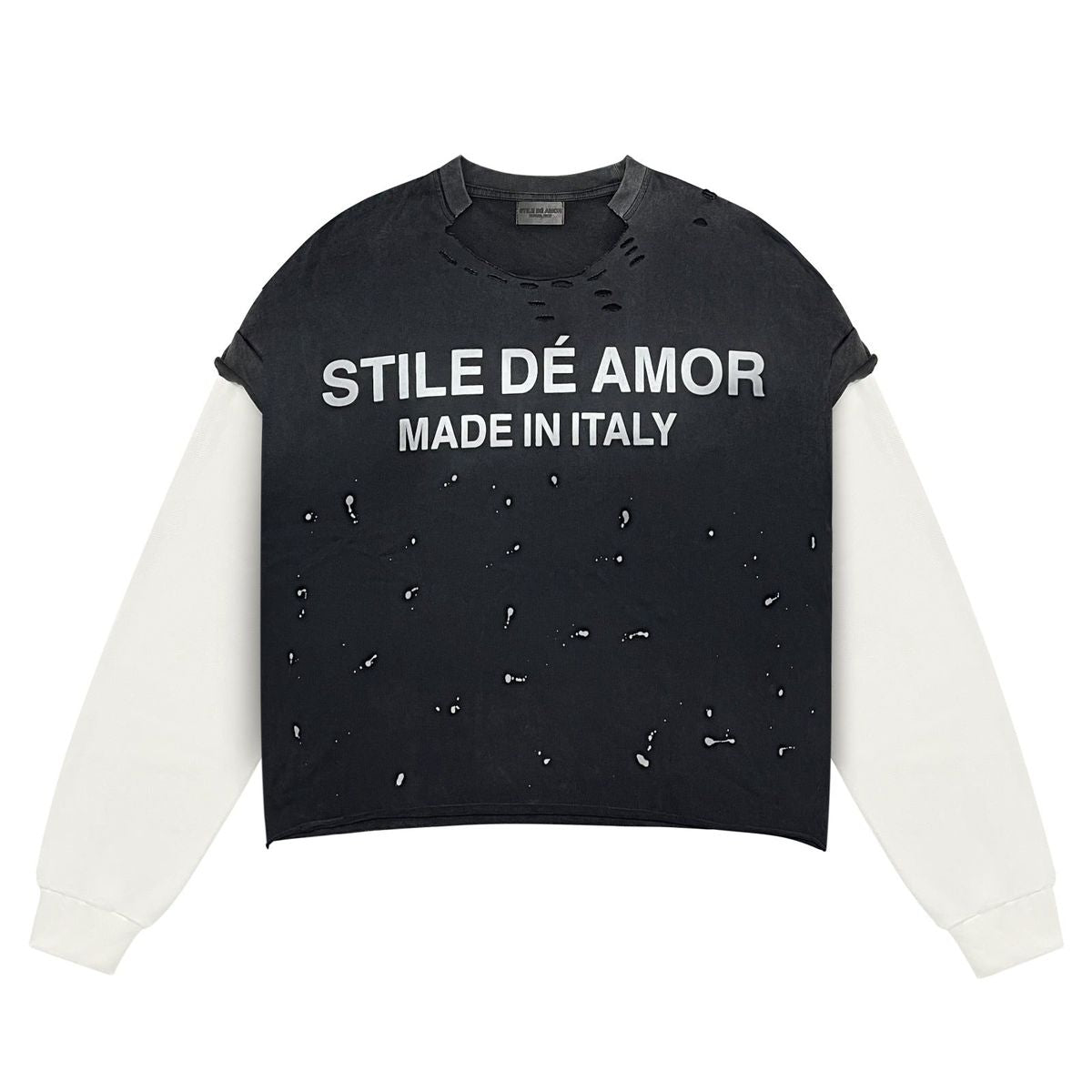 Stile De Amor Galleria - NERO SU BIANCO LONGSLEEVE