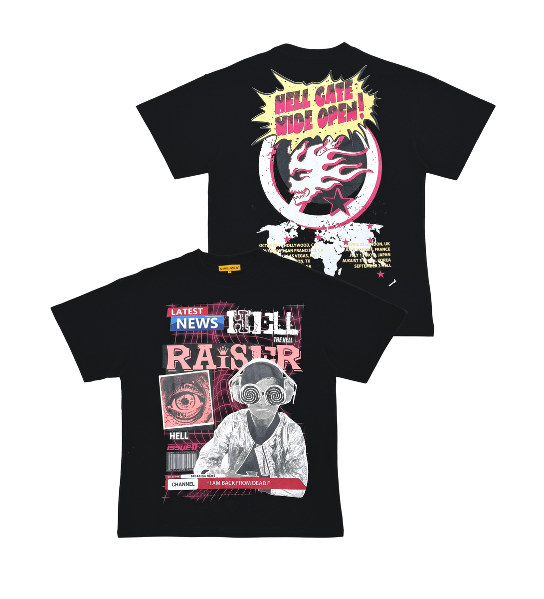 CV  - HELLS GATE TEE - BLACK