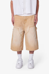 MNML - Ultra Baggy Carpenter Shorts - Washed